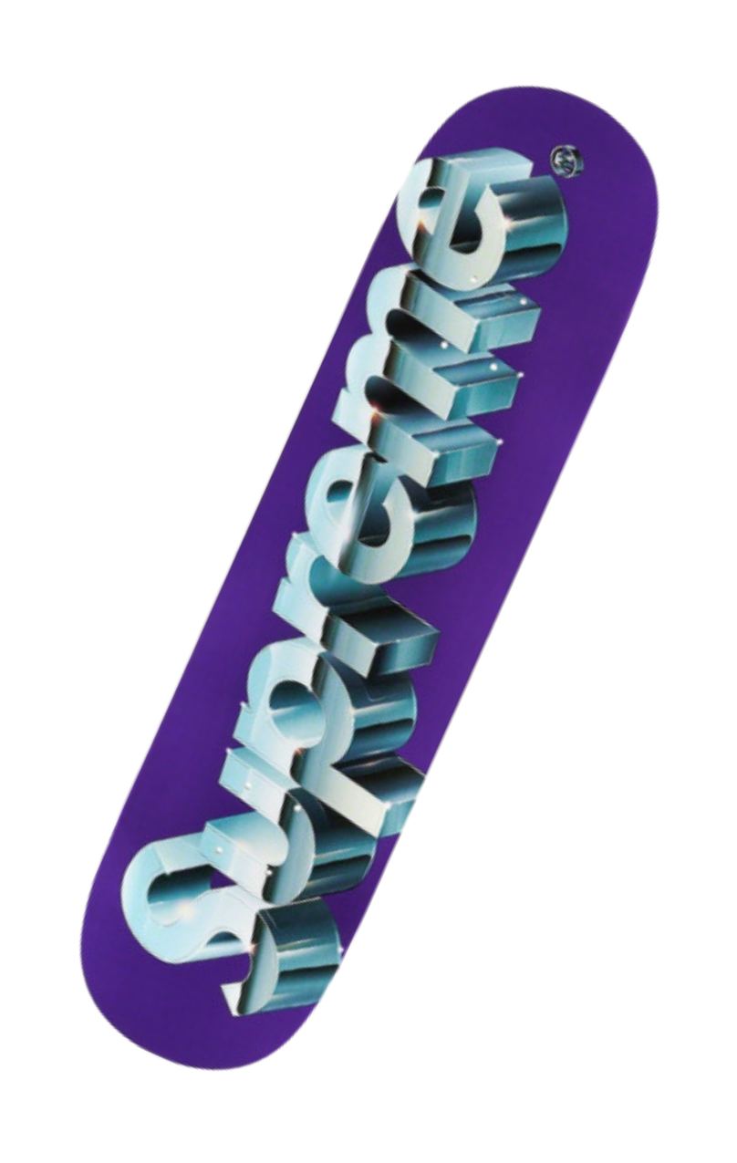 Supreme Chrome Logo Skateboard Deck