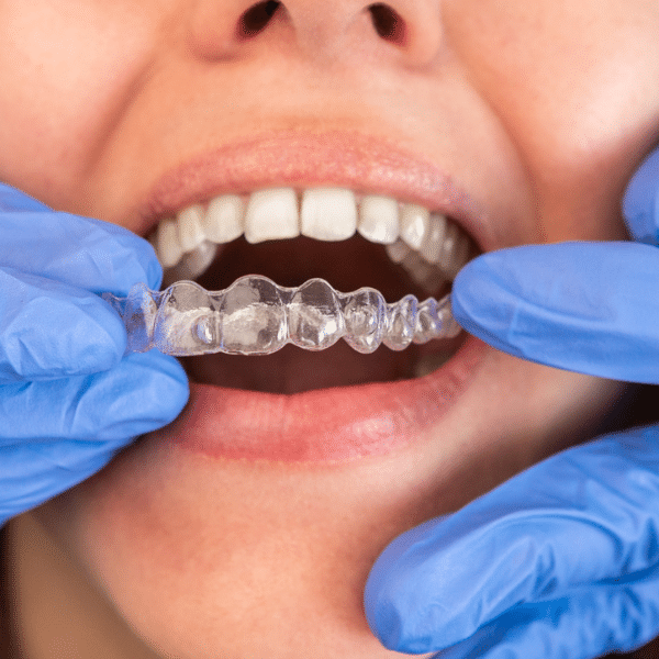 orthodontist fitting a person for invisalign (1) orthodontist fitting a person for invisalign (1)